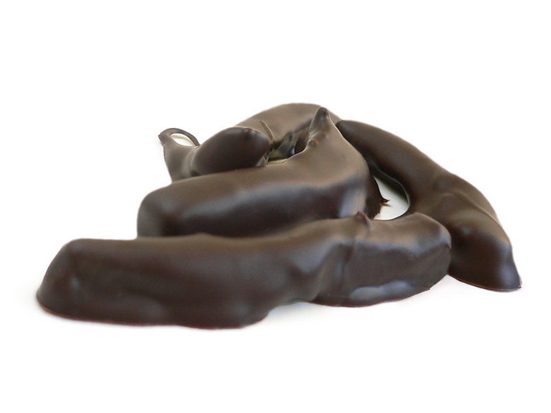 Candied orange peel covered with chocolate