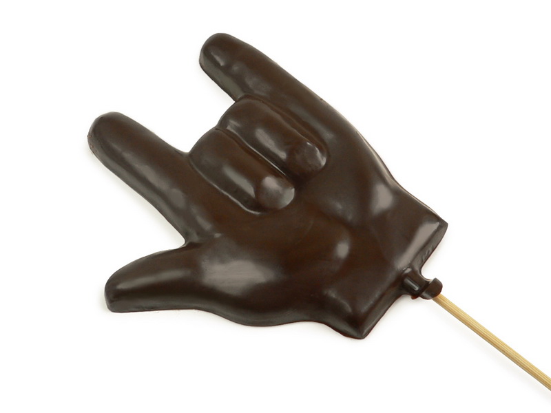 Chocolate fingers on a stick 50g.