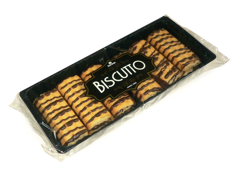 Biscuits “MOCIUTE” with cocoa glaze (Biscutto) 200g.