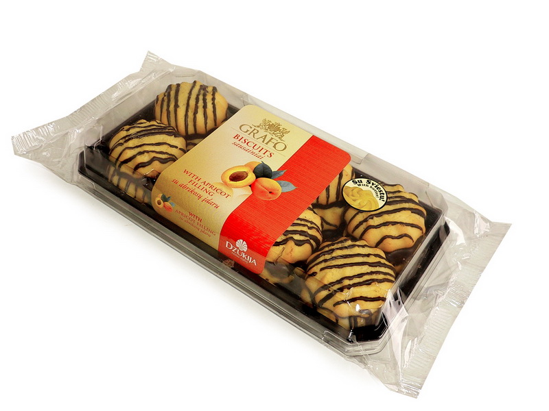 Biscuits “GRAFO” with apricot filling. 260g.